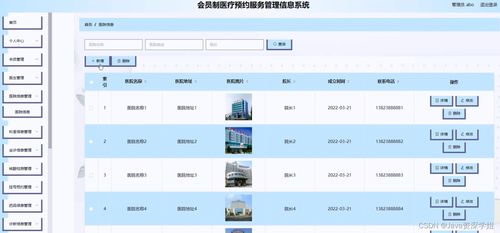基于SpringBoot與Vue的會員制醫療預約服務管理信息系統集成